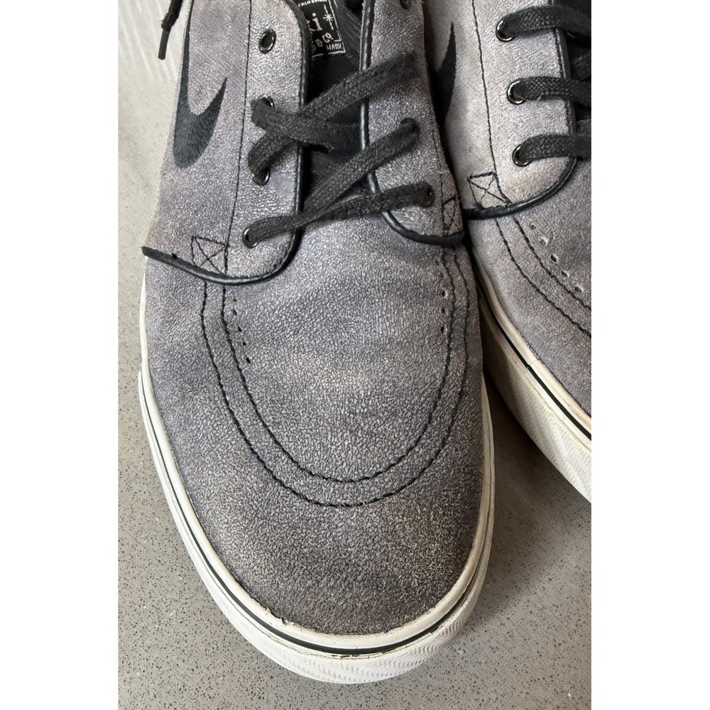 Nike Stefan Janoski Gray Skateboarding Shoes Men's Size 11.5 Vintage Preowned - Picture 9 of 10